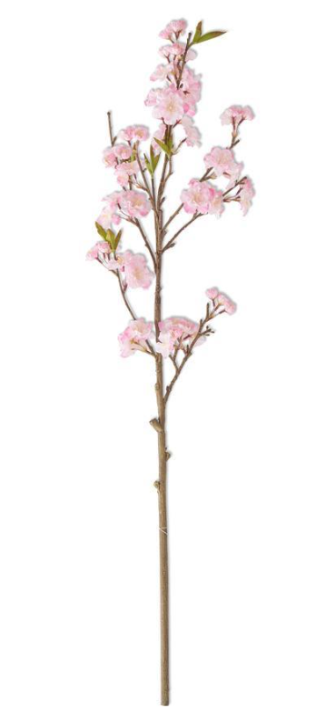 36" Pink Cherry Blossom Spray