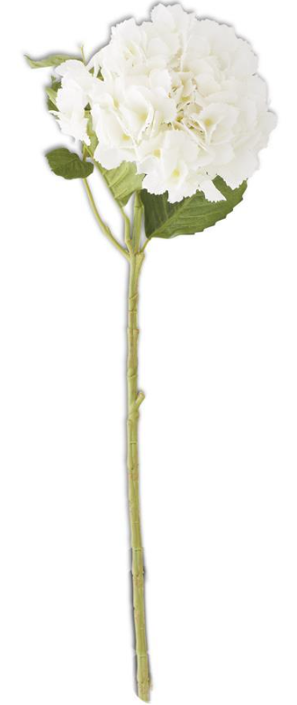 20" White Real Touch Hydrangea Spray