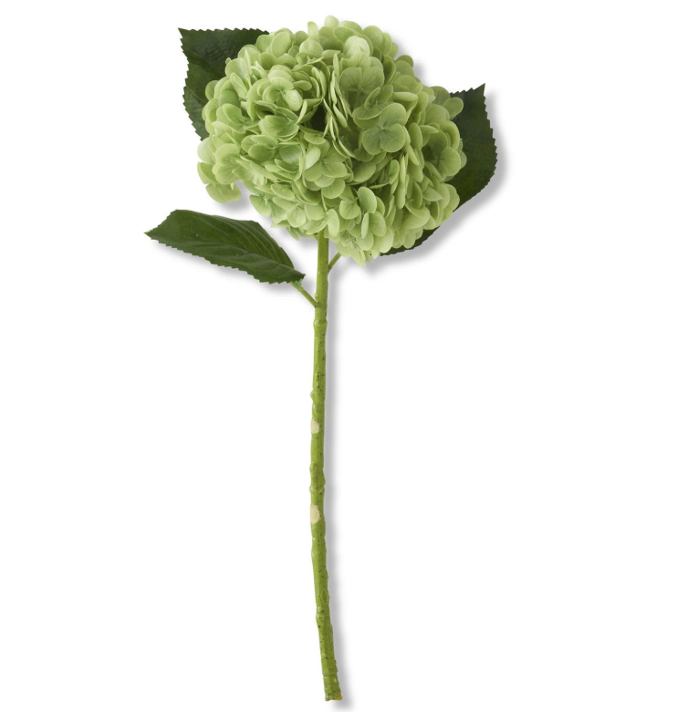 Green Real Touch Hydrangea Spray