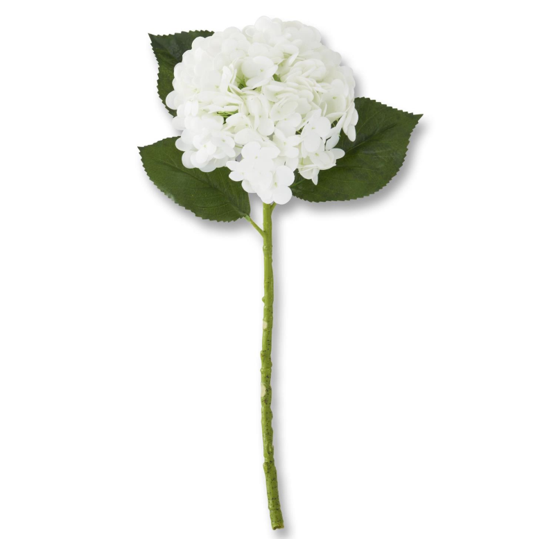 White Real Touch Hydrangea Spray