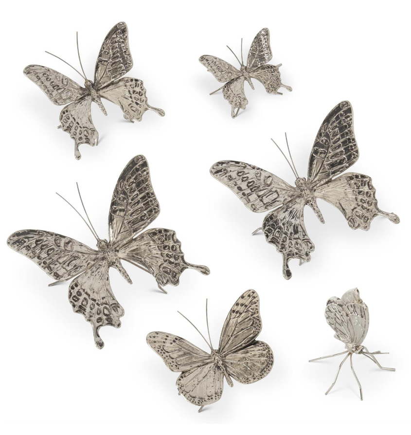 Silver Metal Butterfly - SM