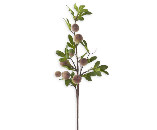 35" Flocked Fig Stem