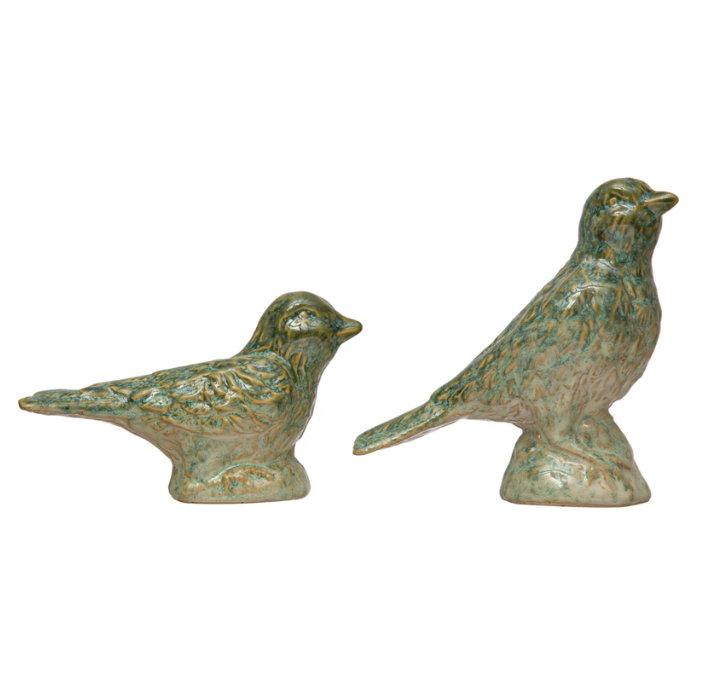 Debossed Stoneware Bird - 2 STYLES