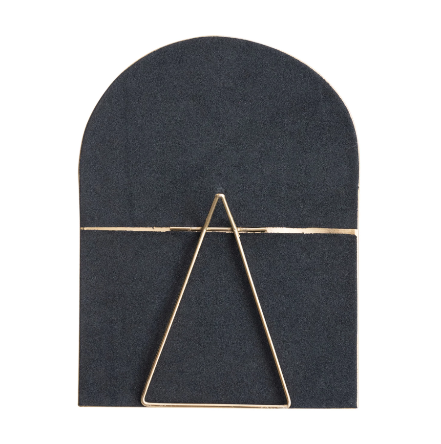 Brass Arched Standing Mirror
