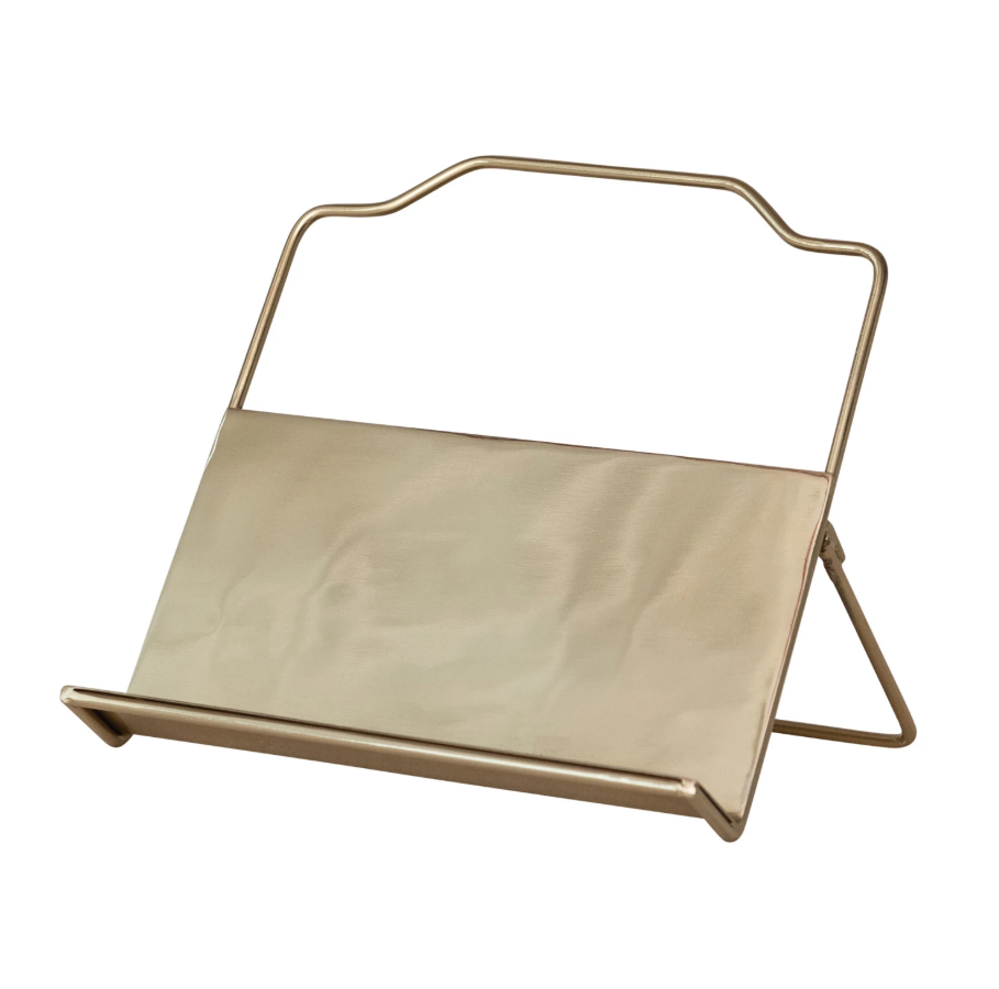 Gold Metal Standing/Foldable Book Holder