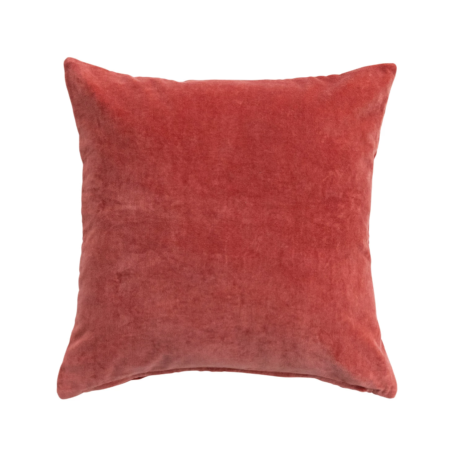 18" Rust Velvet Pillow