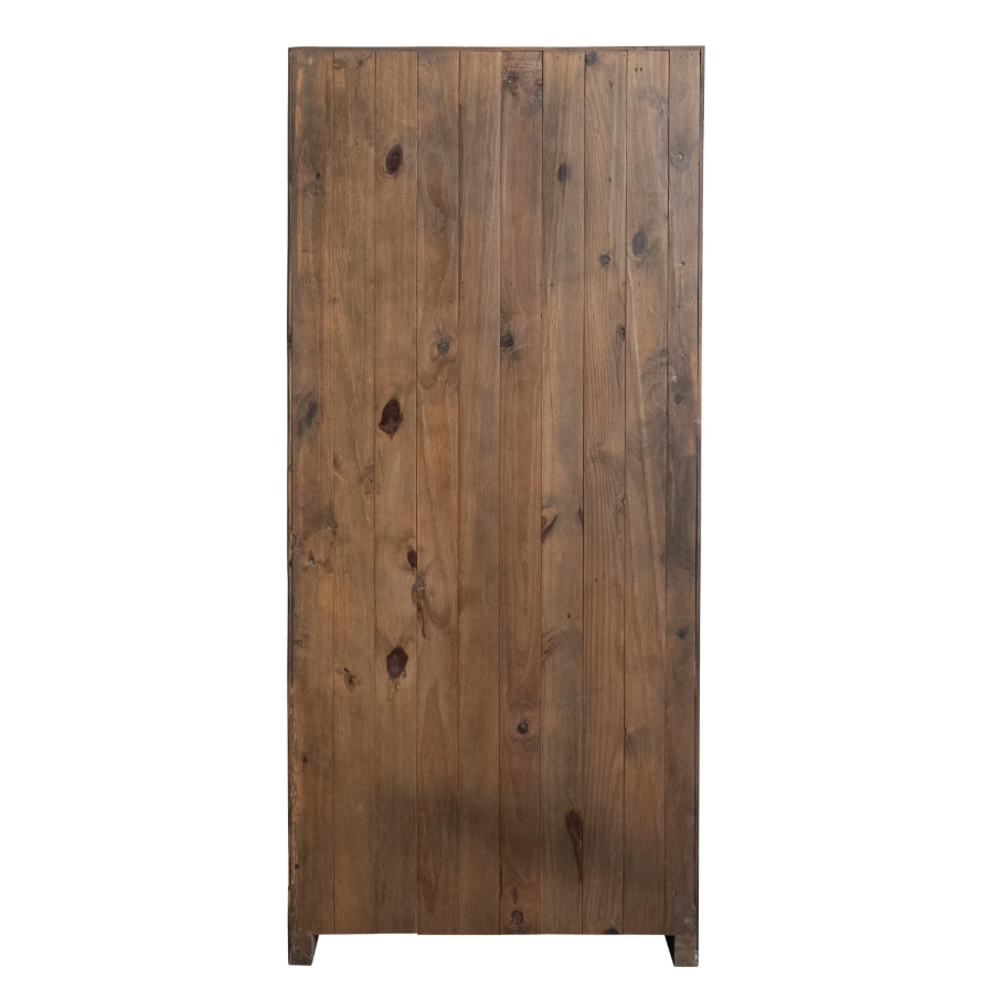Pine Wood Cabinet w/ Walnut Finish