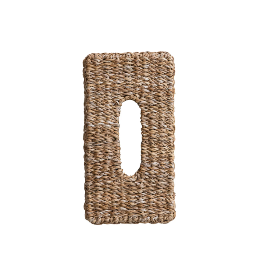 Hand-Woven Seagrass Tissue Box Cover