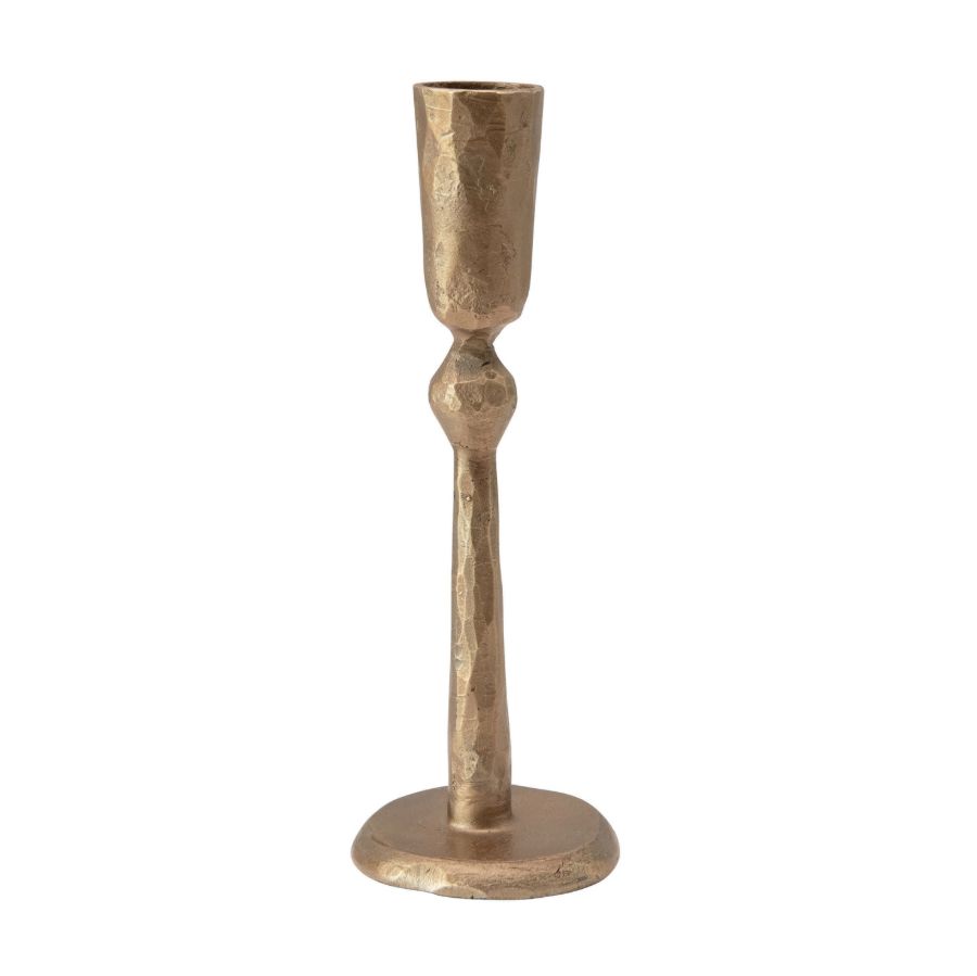 Antique Brass Hand-Forged Metal Taper Holder