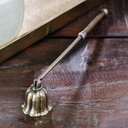 ANTQ Brass Flower Candle Snuffer