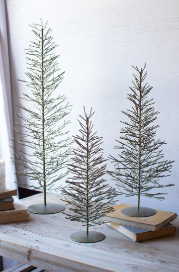 Antique Brass Wire Tree - L