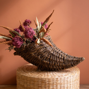 Twig + Metal Cornucopia