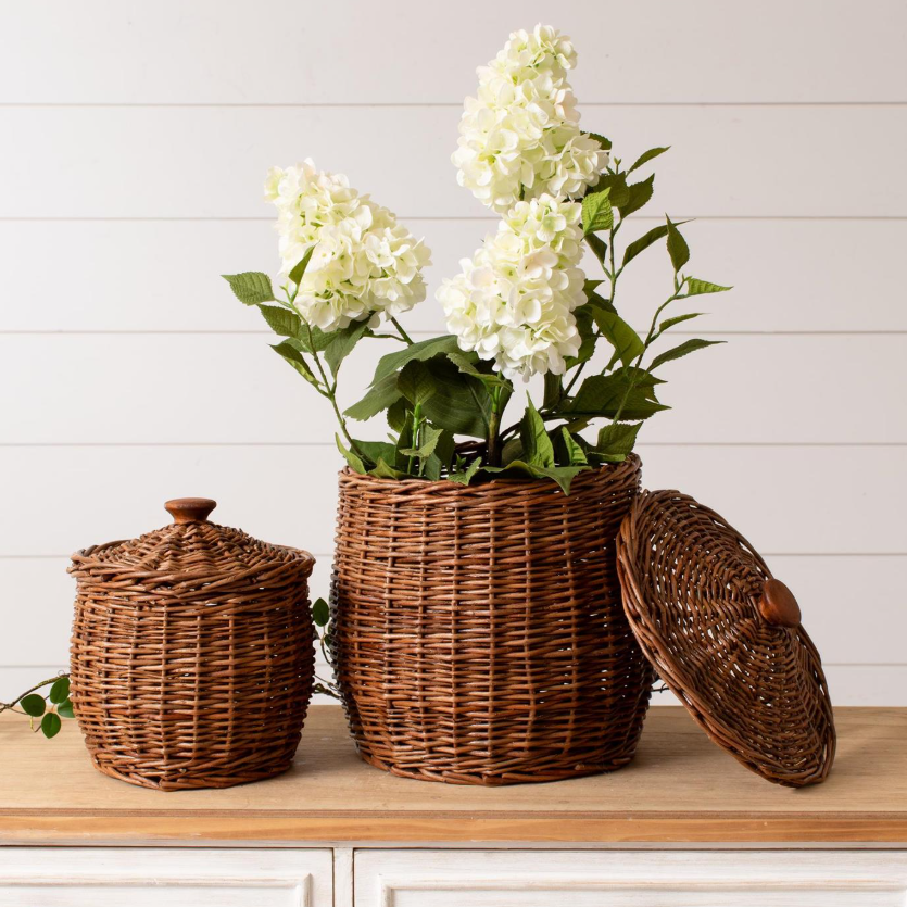 Wicker Storage Basket - S