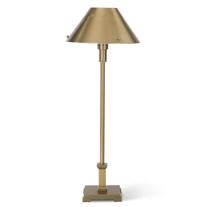 Slender Gold Metal Table Lamp