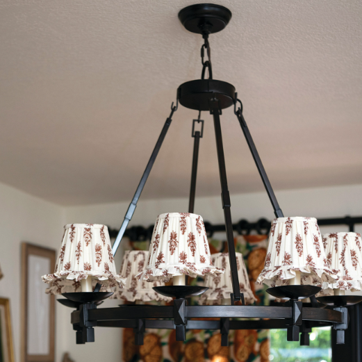 Ruffle Pleated Clip-on Lampshade