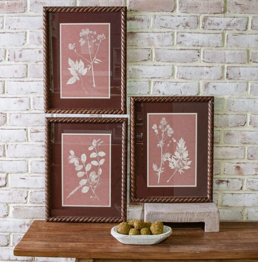 Braid Framed Floral Print - 3 STYLES