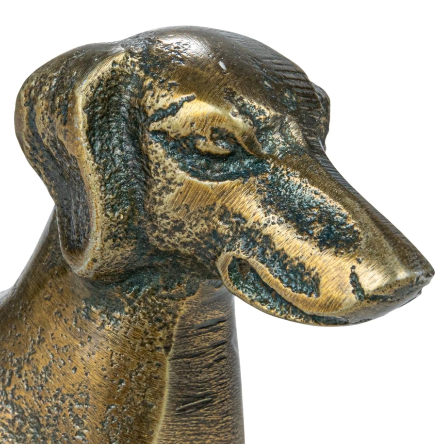 Antique Brass Dachshund