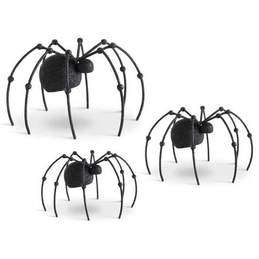 LARGE BLACK METAL SPIDER
