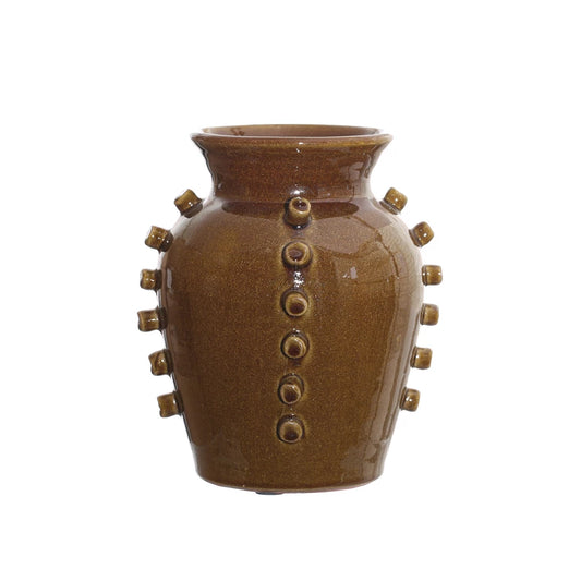 Brown Terra Cotta Vase Lg