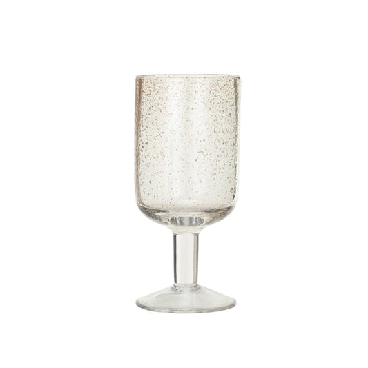 12oz Gold Speckled Wine Glass