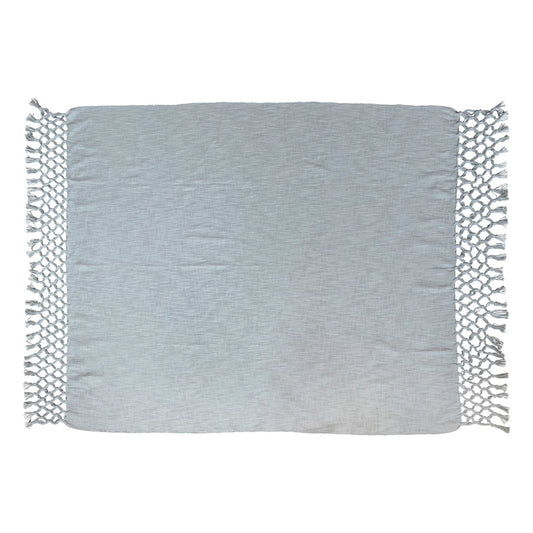 Cotton Blue Throw