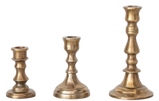 LG Aluminum Taper Holder -ANTIQUE BRASS