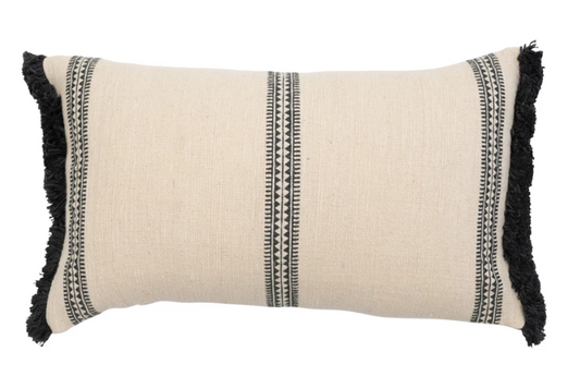 24"x14" Cotton Slub Lumbar Pillow