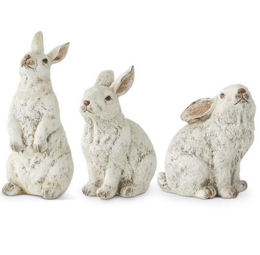 Grey Resin Bunnies - 3 STYLES