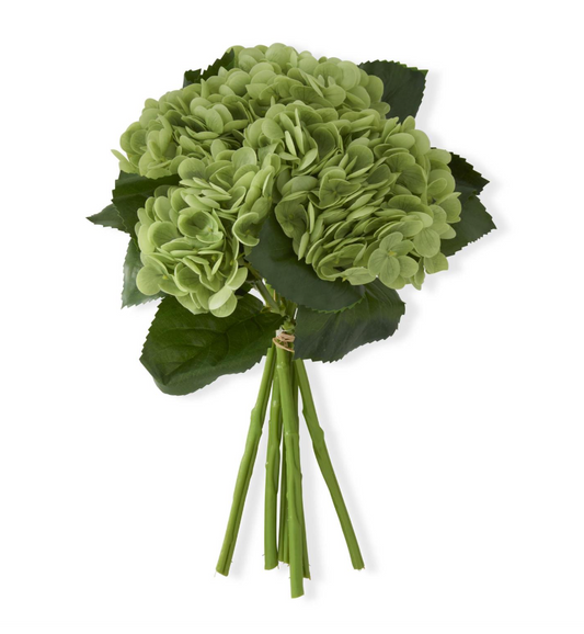 13" Green Real Touch Hydrangea Bundle