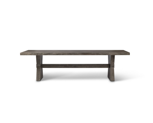 108" Tia Dining Table - Black Burnt Oak