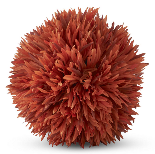 8" Orange Allium Ball