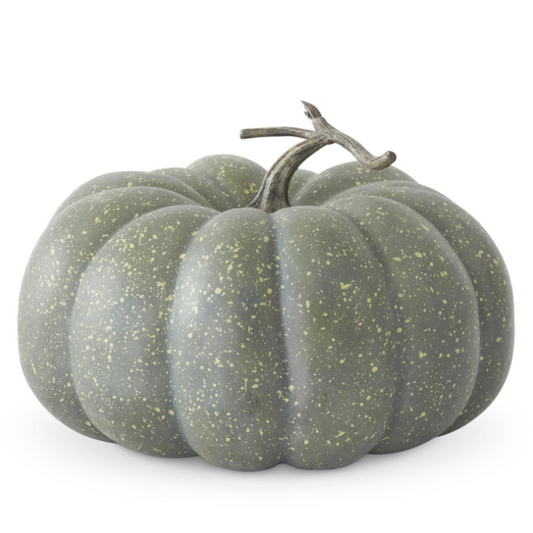 10" Green & Yellow Speckled Pumpkin