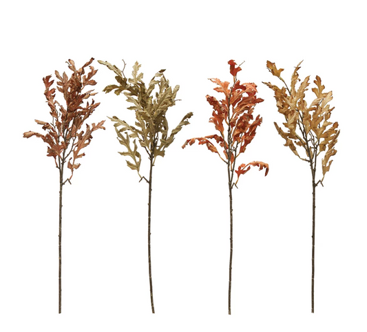 32" Faux Oak Leaf Pick - 4 Colors