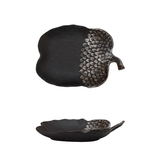 Stoneware Acorn Shaped Platter
