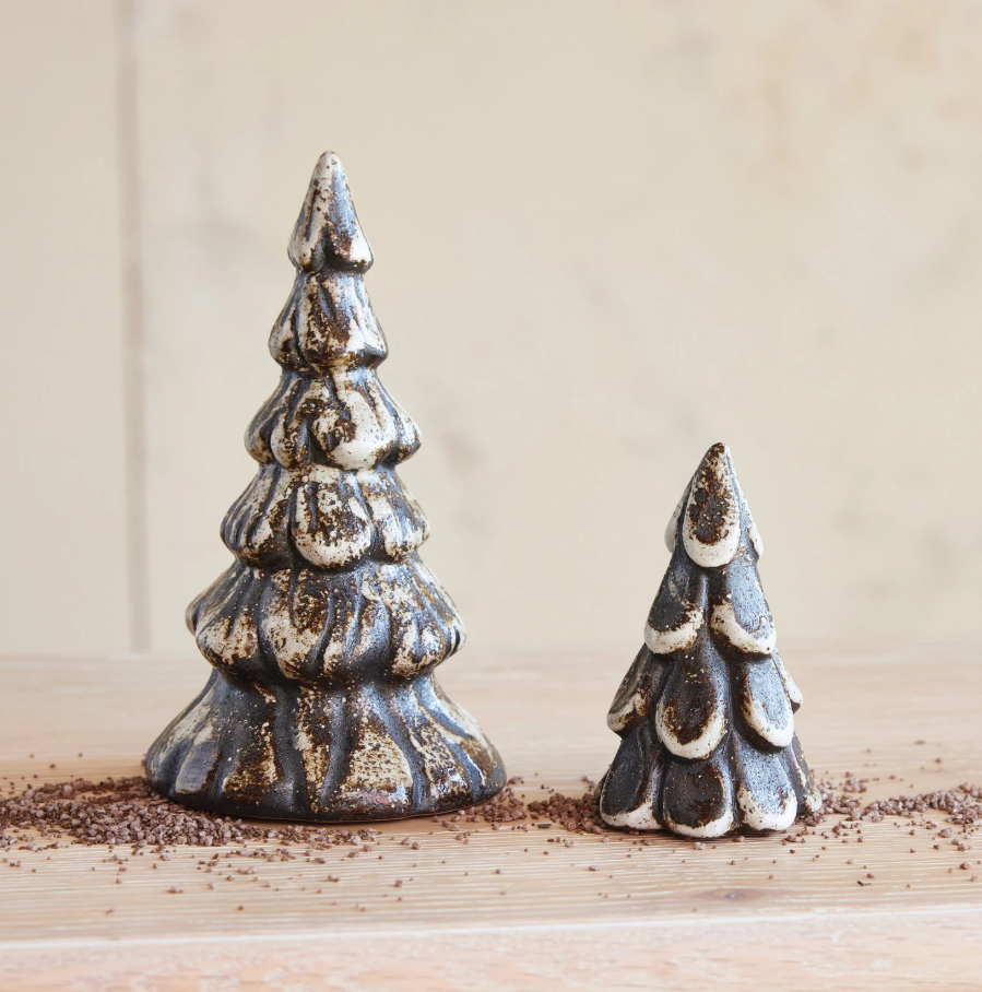 Matte Brown Stoneware Tree