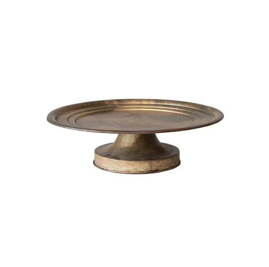 Antique Brass Metal Pedestal