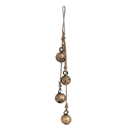 Antique Gold Metal Jingle Bells