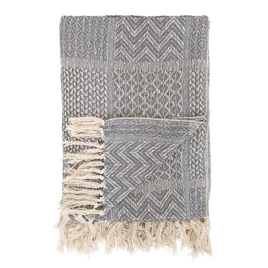Knit Throw w/ Fringe