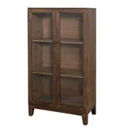 Mango Wood &amp; Glass Cabinet