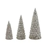 Embossed Mercury Glass Tree - SM