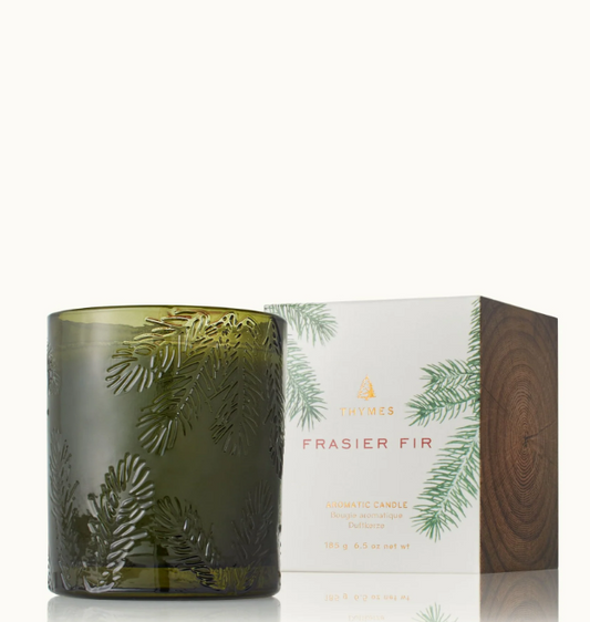 Frasier Fir Molded Glass Poured Candle