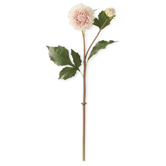 Peach Real Touch Dahlia Bud & Bloom