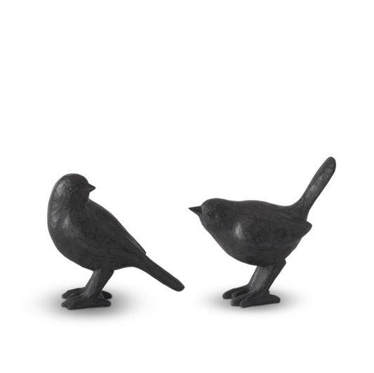 Black Resin + Cast Iron Bird - 2 STYLES