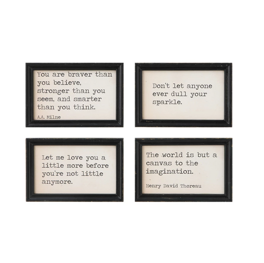 Wood Wall Decor w/ Quote