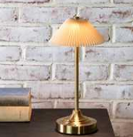 12.8" Rechargeable Gold LED Lamp