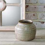 Milky-Beige Ceramic Vase