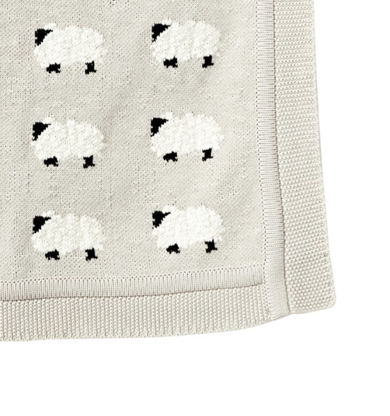 Counting Sheep Knit Blanket