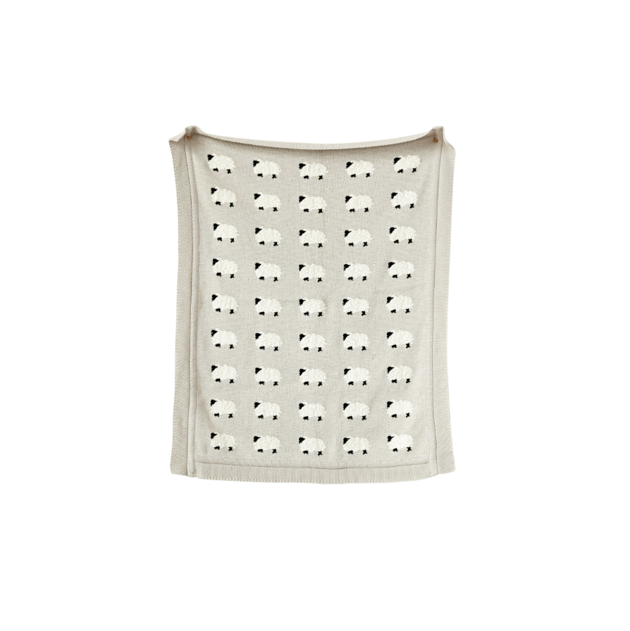 Counting Sheep Knit Blanket