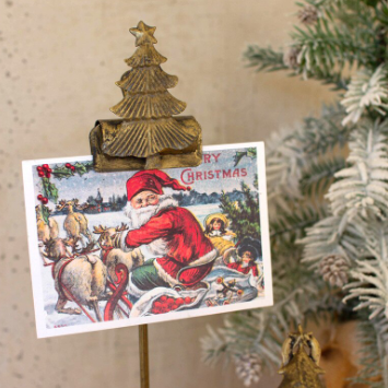 10" Christmas Tree Card Clip Stand