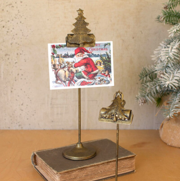 10" Christmas Tree Card Clip Stand